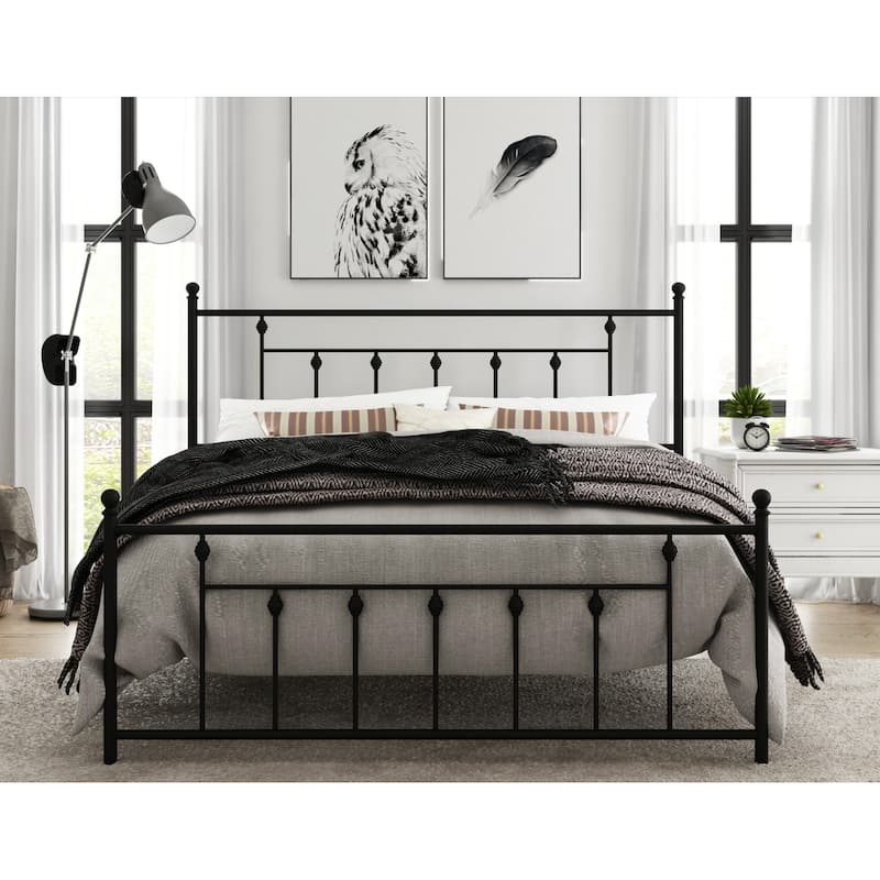 Melia Metal Platform Bed - Black - Twin