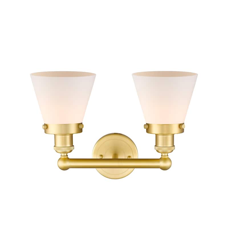 Innovations Lighting 616-2W-10-16 Cone Vanity Cone 2 Light 16" Wide