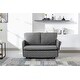 preview thumbnail 8 of 70, Velvet Loveseat Couch with Pull Out Bed Convertible Sleeper Sofa Bed