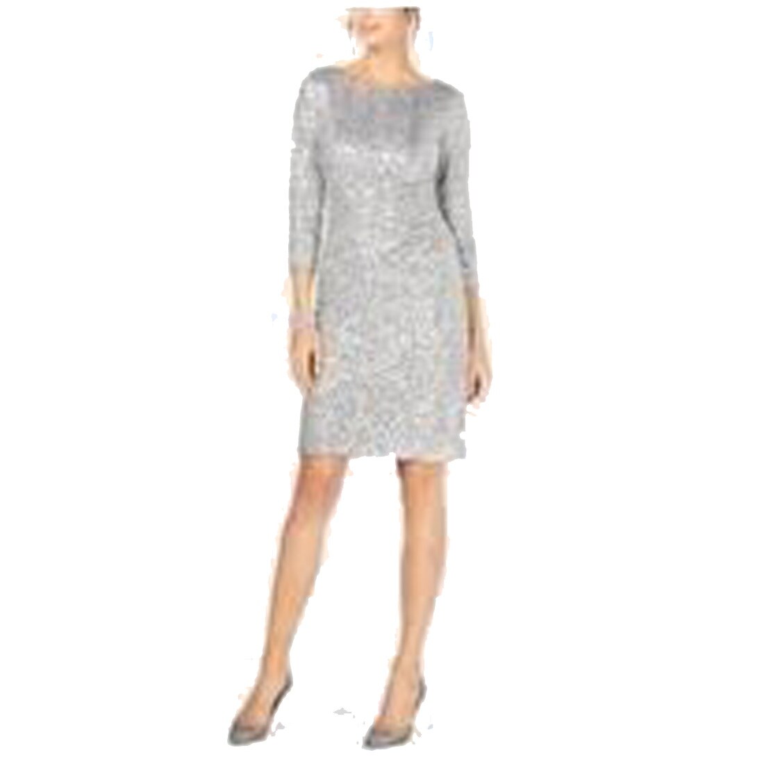 silver ruched dress