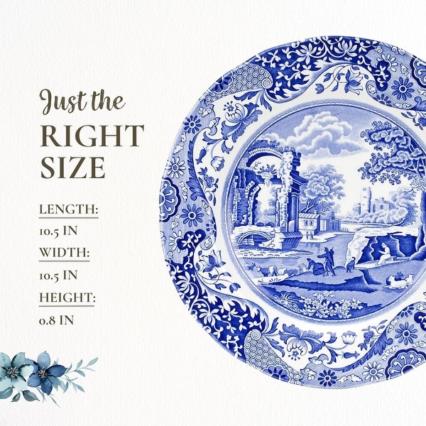 Spode Set of 4 Blue Italian Plates - Bed Bath & Beyond - 38394858