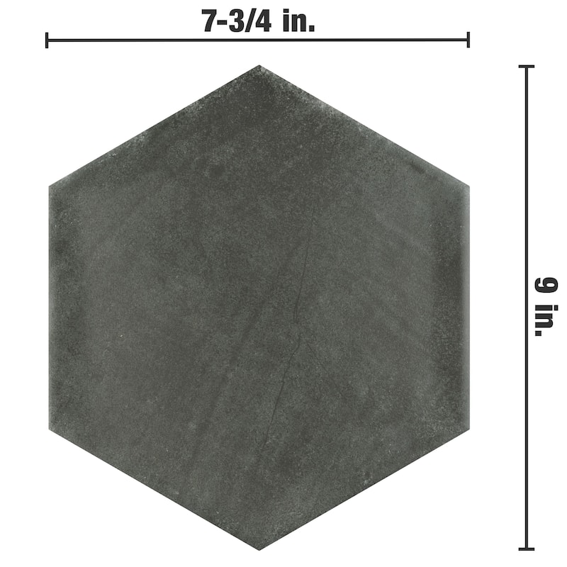 Merola Tile Fika Hex Mix 7-3/4" x 9" Porcelain Floor and Wall Tile