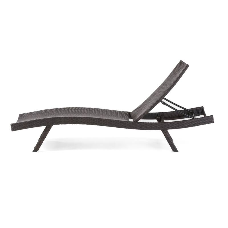 Kauai Outdoor Wicker Chaise Lounge (Set of 2) by Christopher Knight Home - N/A