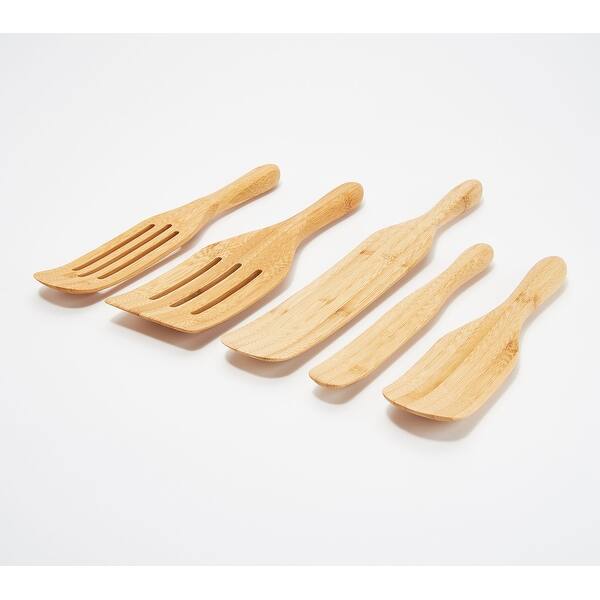 Mad Hungry 5-Piece Multi-Use Bamboo Spurtle Set Model K48351 - Bed Bath ...