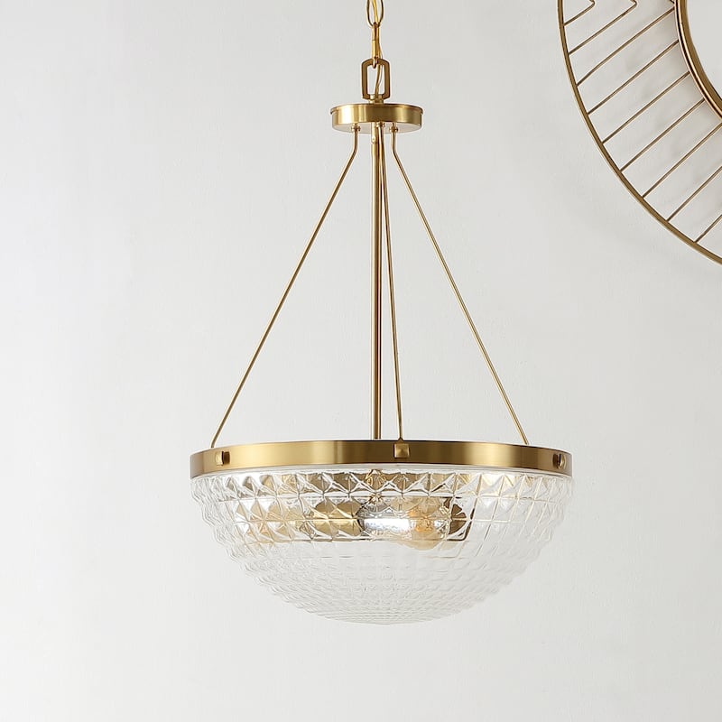 SAFAVIEH Lighting Thorin 3LT 16.5-inch Pendant - 17" W x 17" D x 30-102" H