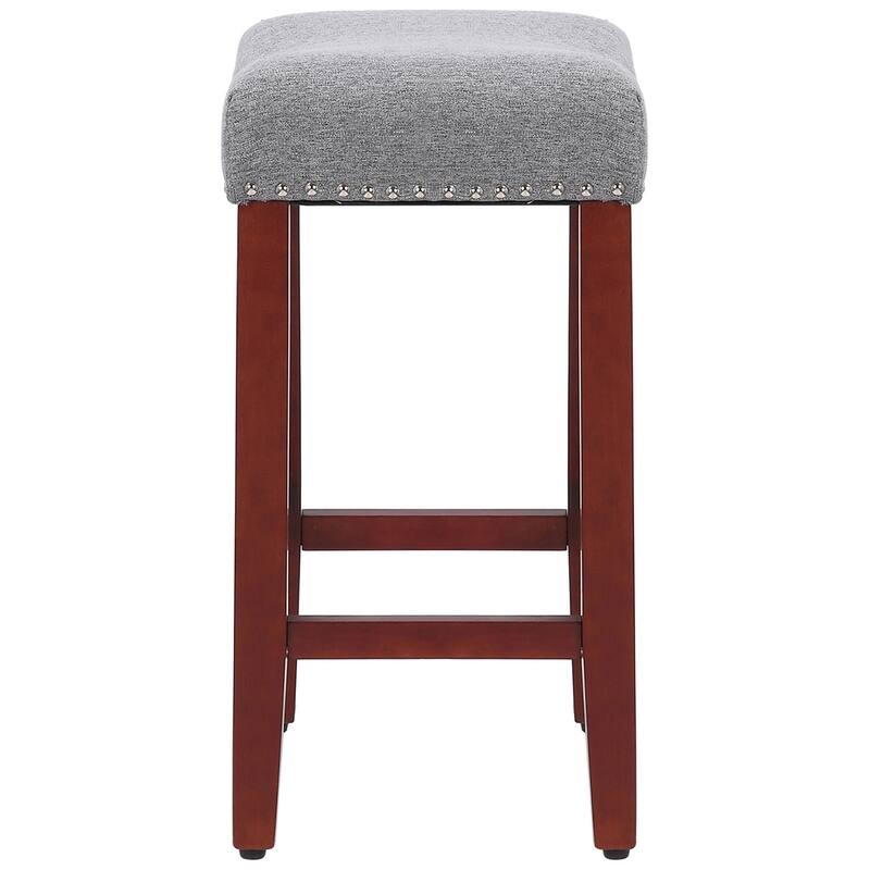 Jameson Upholstered Polyester Cherry 24 Inch Counter Stool (Set Of 2)