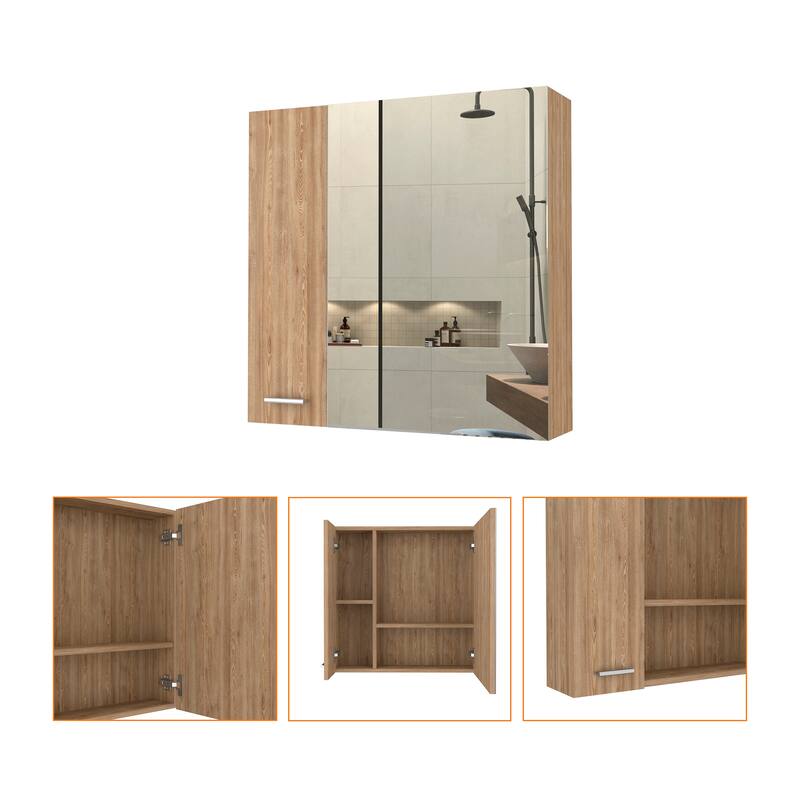 Medicine Cabinet, Four Internal Shelves, Single Door