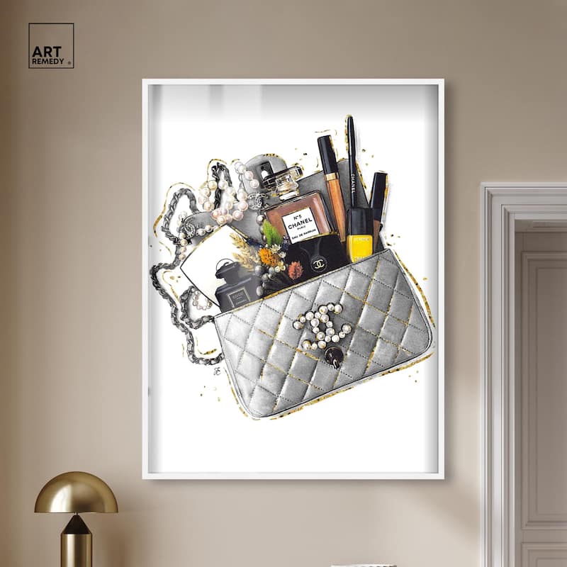 Grey Treasure Bag Shadowbox by Art Remedy