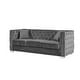preview thumbnail 11 of 21, Silver Orchid Kovanko Velvet Upholstered Sofa
