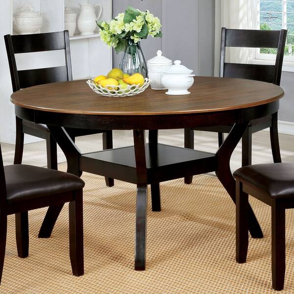 Shop Furniture Of America Sine Transitional Brown 54 Inch Dining