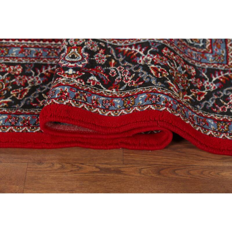 Traditional Floral Red Kashmar Turkish Area Rug Machine Made Carpet - 6'3" x 9'6"