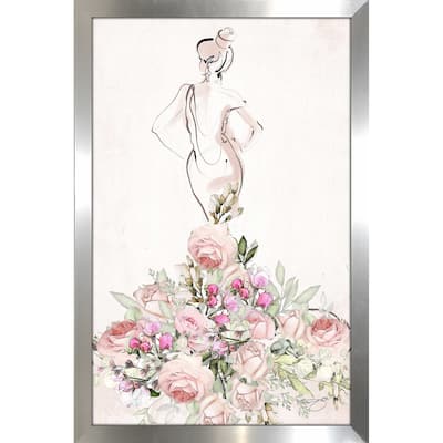 "Floral Wedding Dress" by Jodi Print on Acrylic