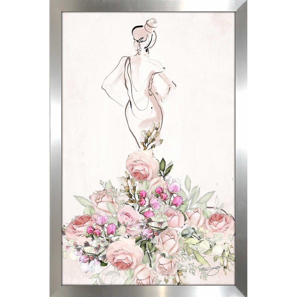 "Floral Wedding Dress" by Jodi Print on Acrylic