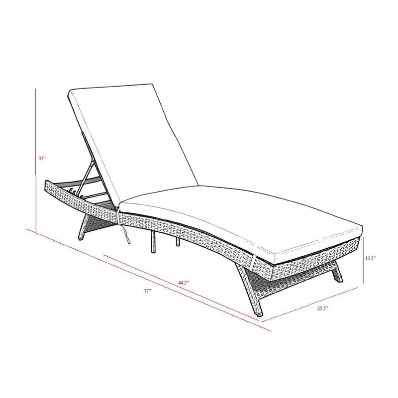 Eternity Brown 3-Piece Wicker Outdoor Chaise Lounge Set with Beige Cushions - N/A