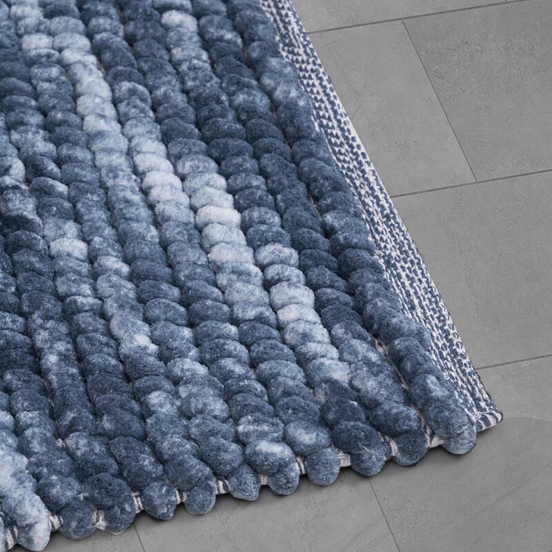 French Connection Space Dye Chunky Chenille Bath Rugs