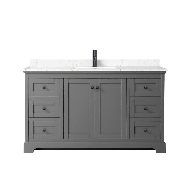 Wyndham Collection Avery 60" Free Standing Single Basin Vanity Set