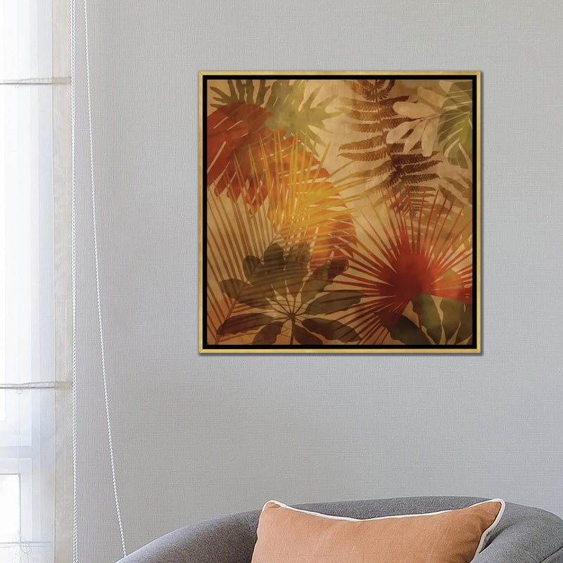 iCanvas "Sunlit Palms II" by John Seba Framed Canvas Print