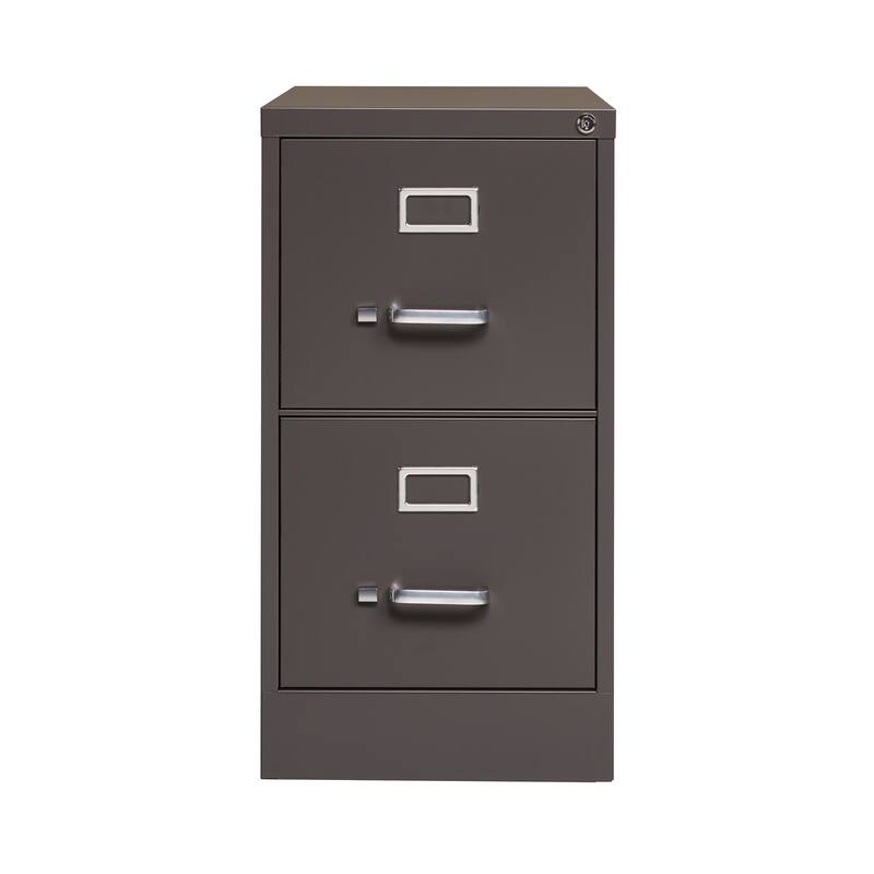 Hirsh 26.5 in 2 Dr Vertical File, Letter, Dropship, Medium Tone