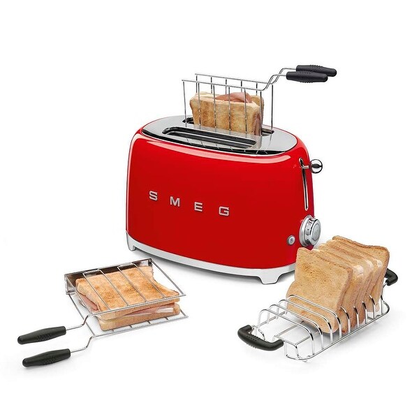 SMEG クロムトースター 元箱付き(TSF01) SMEG 2-Slice Toaster TSF01 - Bed Bath & Beyond - 20105048