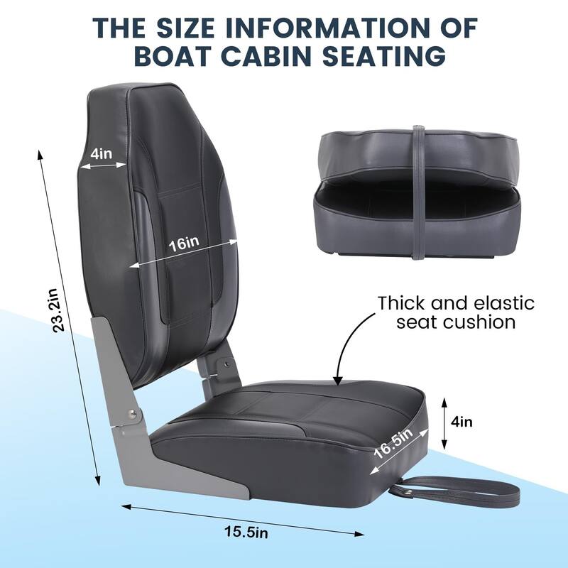 2 Pack Boat Seats High Back