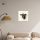 preview thumbnail 3 of 60, Darkness in Detail of Cow Canvas Animal Art Prints by Art Remedy