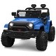 preview thumbnail 3 of 33, Kids 12V Electric Ride-On Truck - Remote Control, LED Lights, Spring Suspension, Safety Seat Belts, 2 Speeds for Outdoor