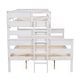 preview thumbnail 24 of 31, Detachable Design Wood Twin XL over Queen Bunk Bed with Ladder,Multifunctional Bunk Bed
