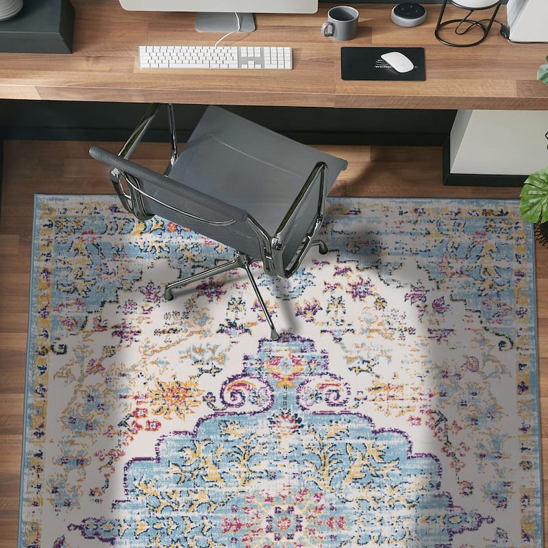 The Curated Nomad Sunset Traditional Vintage Bohemian Rug