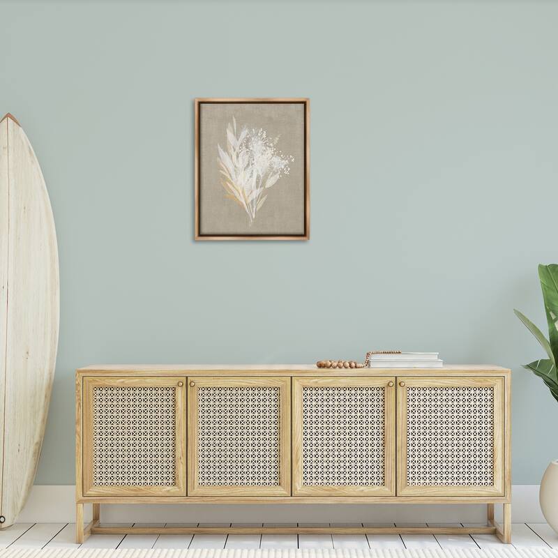 Stupell Natural Herb Impression Framed Floater Canvas Wall Art Design By Susan Jill