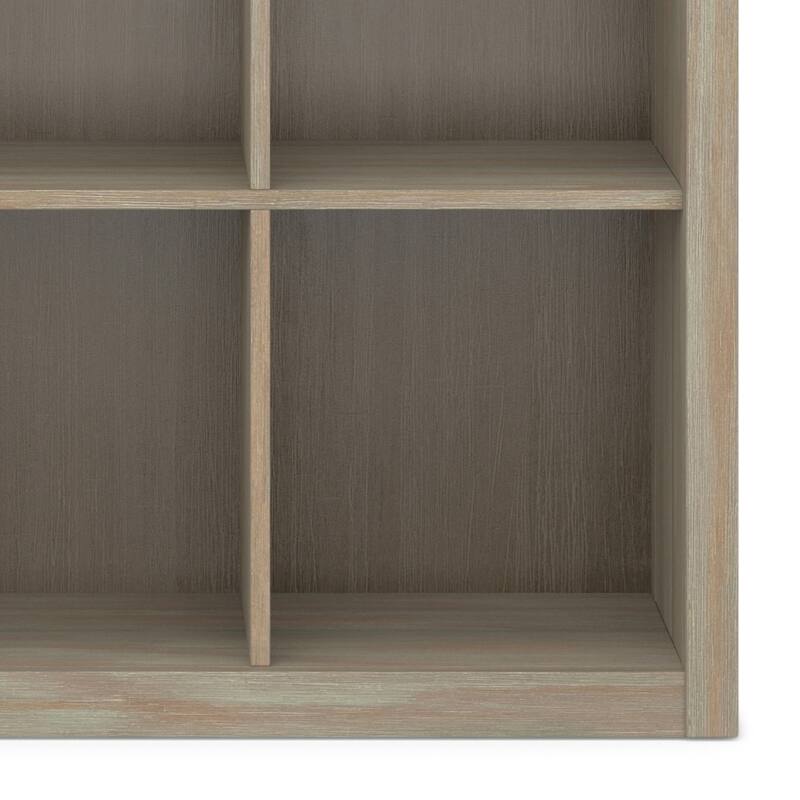 WYNDENHALL Stratford Wood Transitional 9-cube Bookcase - 43.2"w x 15"d x 44.6" h