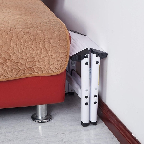 Folding double step online stool