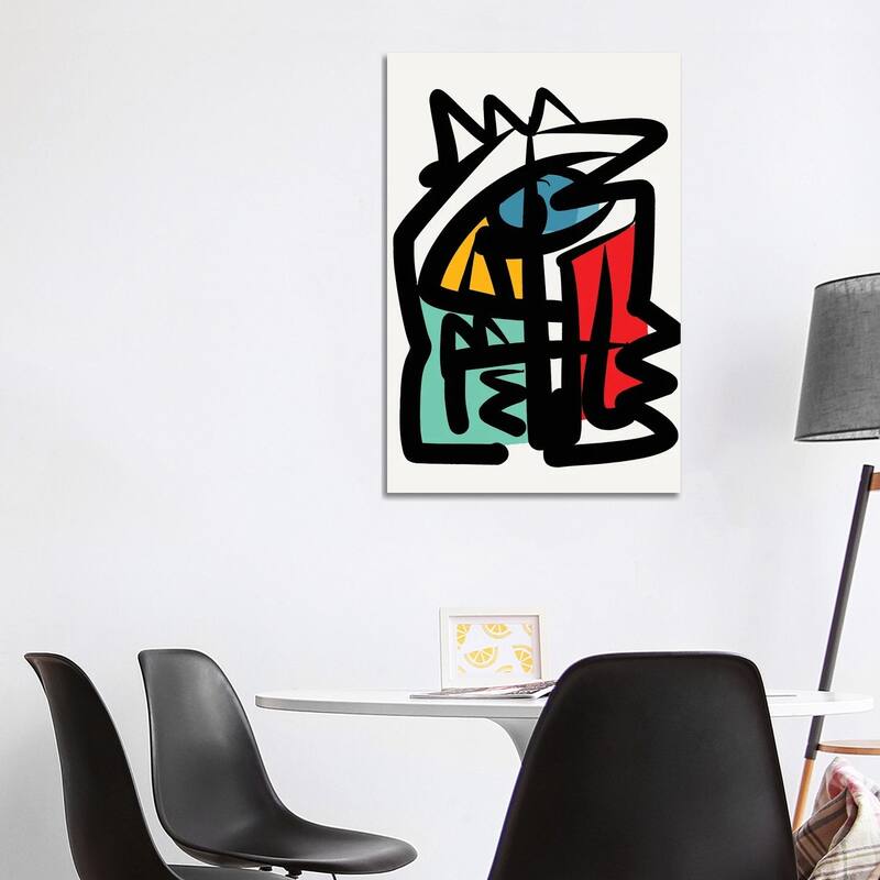 iCanvas "Abstract Lines Portrait" by Emmanuel Signorino Canvas Print - 40x26x1.5