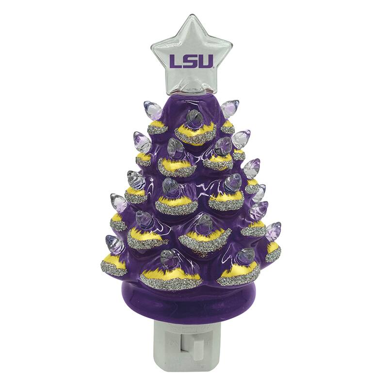6.5" LSU Xmas Tree Nite Lite