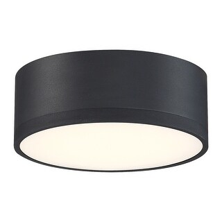 Beat 1-light Black LED Flush Mount