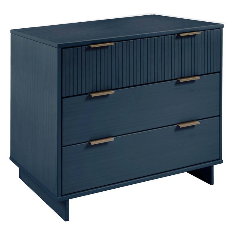 Manhattan Comfort 2-Piece Granville Modern Solid Wood Standard Dresser and Nightstand Set