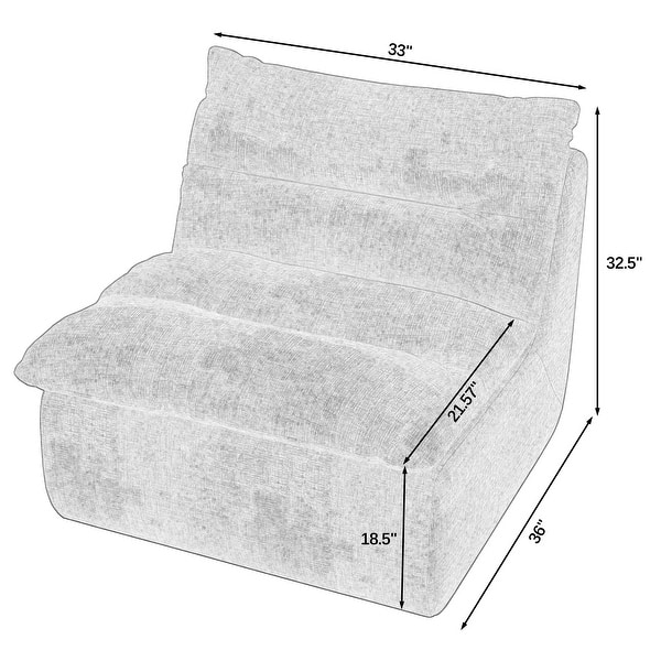 Modern Comfy Fabric Lazy Floor Sofa Lounge Chair Bean Bag Couch(5 Colors)