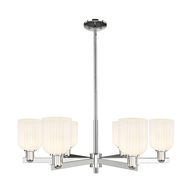Innovations LightingDowntown Urban - Bridal Veil - 6 Light 35" Stem Hung Chandelier