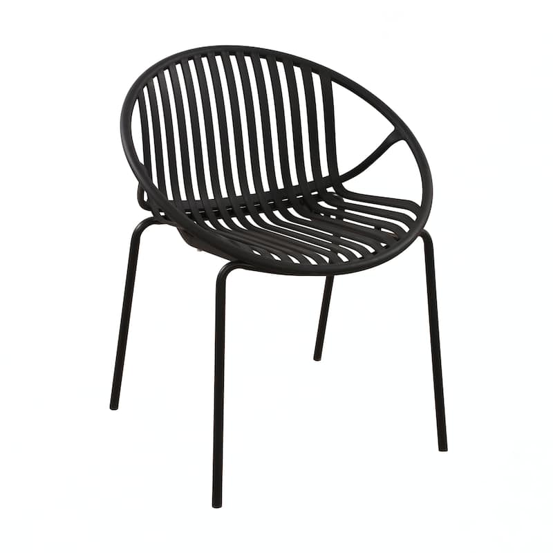 Patio Dining Chairs Stackable Chairs(Set of 2)