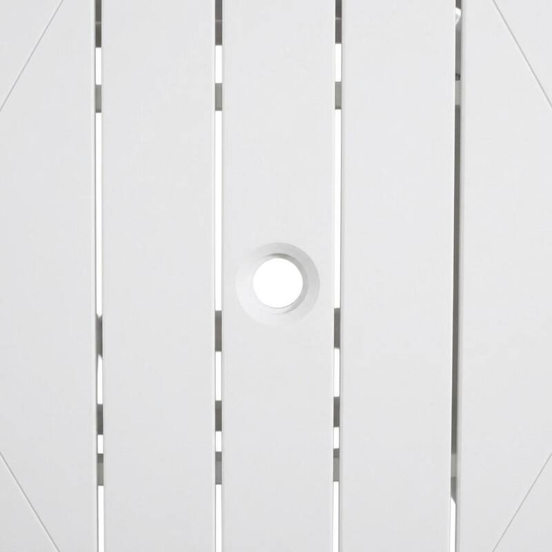 3-Piece HDPE Indoor/Outdoor Bar Set, 42.1" Round Bar Table with 2 Bar Stools, All-Weather Patio Bistro Set for Deck, Balcony