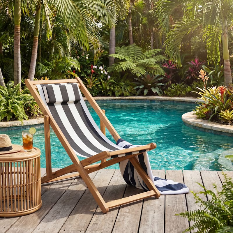 Adjustable Sling Chair Set with Sunbrella Fabric