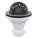 preview thumbnail 7 of 6, Karran Kitchen Sink Basket Strainer Grey