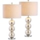 preview thumbnail 13 of 63, JONATHAN Y Ella 27" Glass Triple-Sphere LED Table Lamp, Mercury Silver/Chrome (Set of 2)