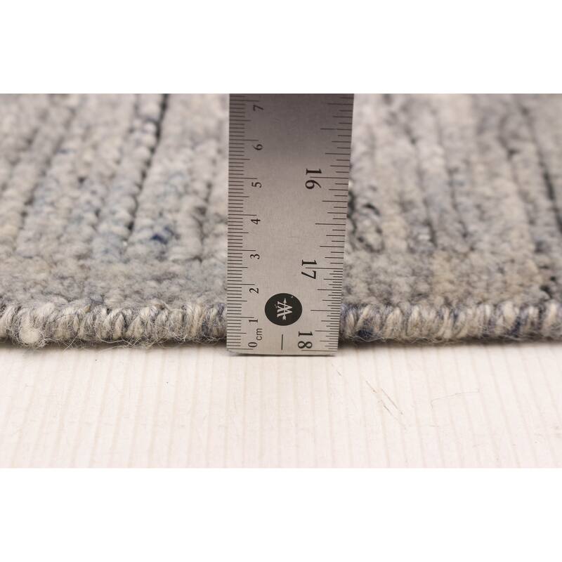 ECARPETGALLERY Hand-knotted Tangier Grey Wool Rug - 5'3 x 7'10