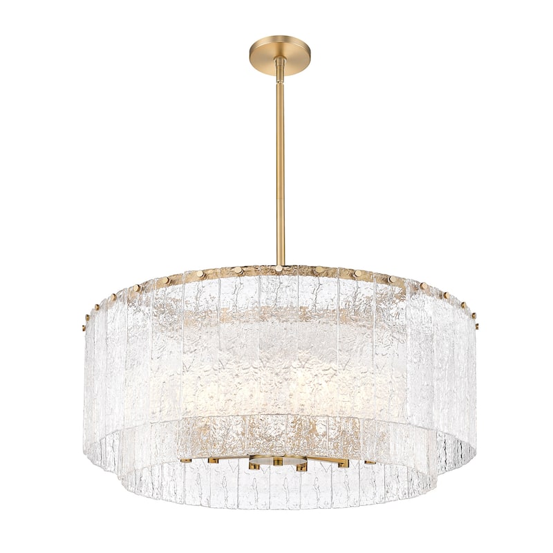 Z-Lite 1943P32-2 Glacier 12 Light 33" Wide Pendant