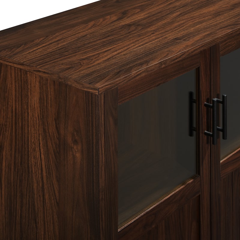 Middlebrook Grooved Glass Door Accent Cabinet