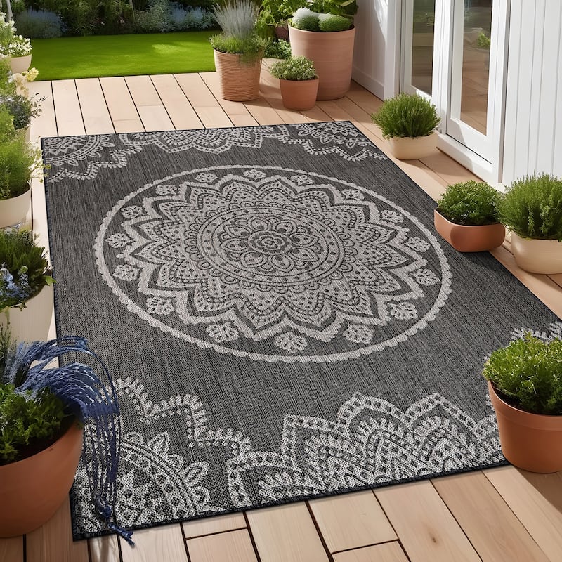 Beverly Rug Waikiki Insignia Modern Indoor Outdoor Rug