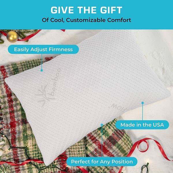 2Pack Adjustable Queen Memory Foam Pillows Bed Bath & Beyond 39312754