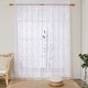 preview thumbnail 6 of 53, Deconovo Rod Pocket Pattern Sheer Curtains for Living Room Pair (2 Panels) 52x45 Inch - Pink