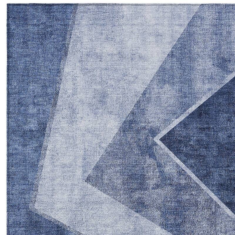 HomeRoots Geometric Transitional Rectangle Outdoor Rug