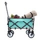 preview thumbnail 26 of 62, Foldable Wagon Cart with Strapping System, Utility Wagon Cart for Camping Shopping Sports Gardeing Fishing All-Terrain Wheels